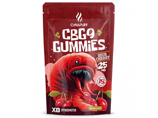 Canapuff - CBG9 Gummibärchen - Sour Cherry -  Restposten